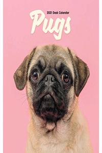 PUG EASEL DESK CALENDAR 2021