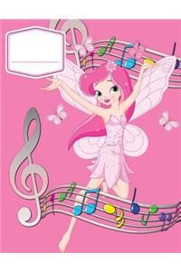 Music Manuscript Wide Staff For Girls