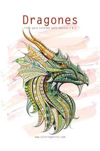 Dragones libro para colorear para adultos 1 & 2