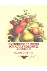 Antique Fruit Prints for Adult Colorists - Volume II