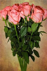 Pink Long-Stemmed Roses Flower Journal