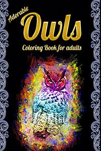 Adorable Owls Coloring Book for adults