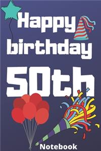Happy birthday 50th notebook