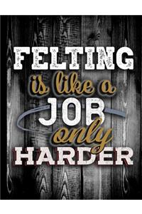 Felting Is Like A Job Only Harder