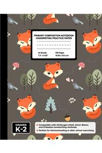 Primary Composition Notebook Handwriting Practice Paper