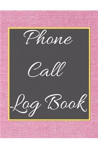 Phone Call Log Book