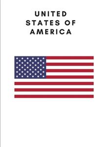 United States of America: Country Flag A5 Notebook to write in with 120 pages