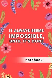 Blank Plain Notebook