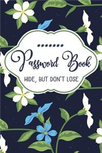 Password Book Hide, But Don't Lose