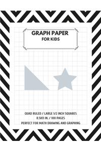 Graph Paper for Kids 1/2 Inch Squares