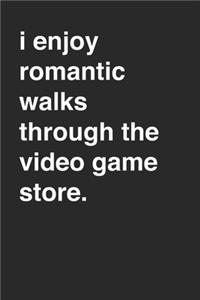 Video Game Lovers 120 Page Notebook Lined Journal for Gamers Funny Minimalist Style