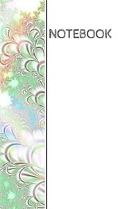 Notebook: wrap around design notebook: 90 blank pages