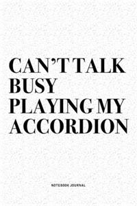 Can't Talk Busy Playing My Accordion