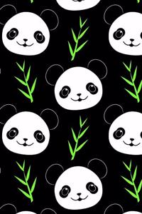 Panda Bear And Bamboo Pattern