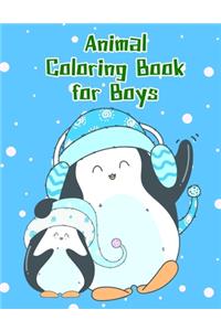 Animal Coloring Book for Boys