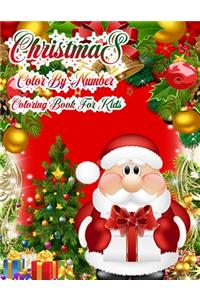 Christmas Color By Number Coloring Book For Kids