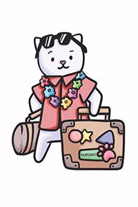 Vacation Cat Notebook