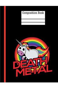 Death Metal Composition Notebook - 4x4 Graph Paper