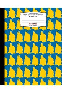Norse Viking, Wide Ruled Composition Notebook. 8x 10. 120 Pages
