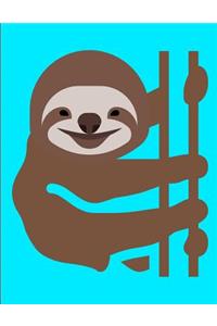 Smiling Sloth Journal Notebook 8.5 X 11 (150 Pages)