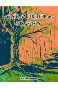 Journal and Sketchbook for Artists. 8.5 X 11. 120 Pages