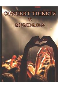 Hands Making Heart Shape - Concert Ticket and Memories