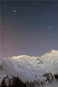 Snowy Mountain Starry Sky