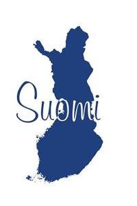 Suomi - Flag Blue Blank Notebook (Finland)