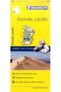 Gironde, Landes - Michelin Local Map 335