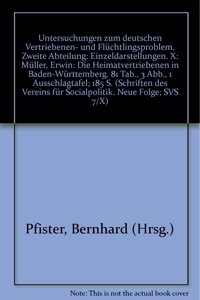 Untersuchungen Zum Deutschen Vertriebenen- Und Fluchtlingsproblem