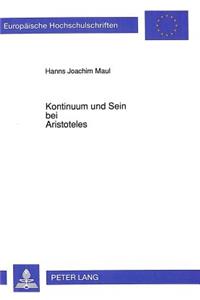 Kontinuum Und Sein Bei Aristoteles