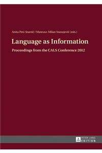Language as Information