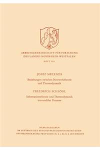 Beziehungen zwischen Netzwerktheorie und Thermodynamik / Informationstheorie und Thermodynamik irreversibler Prozesse