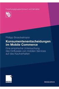 Konsumentenentscheidungen Im Mobile Commerce