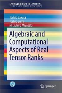 Algebraic and Computational Aspects of Real Tensor Ranks