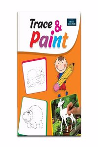 Trace And Paint Coloring Book For Kids