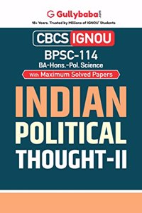 Gullybaba IGNOU BA (Honours) 6th Sem BPSC-114 Indian Political Thought-II in English
