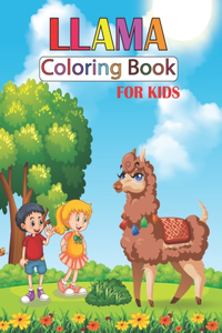 LLAMA Coloring Book For Kids