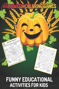 Halloween Coloring Games Funny Educational Activities For Kids