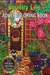 Country Life Adult Coloring Book