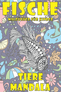 Malbücher für Kinder - Mandala - Tiere - Fische