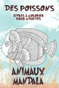 Livres à colorier pour adultes - Mandala - Animaux - Des poissons