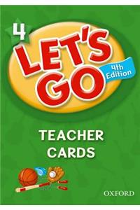 Let's Go 4 Teacher Cards