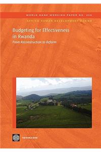 Budgeting for Effectiveness in Rwanda