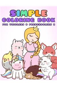 Simple Coloring Book for Toddlers & Preschoolers 2