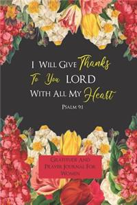Gratitude And Prayer Journal For Women