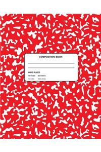 Wide Ruled Composition Book