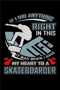 If I Did Anything Right in This Life It Was When I Gave My Heart to a Skateboarder