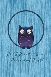 Owl I Want is Some Peace and Quiet