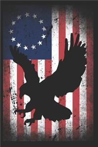 Betsy Ross American Flag Notebook